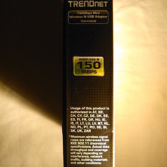 TRENDnet 150 Mbps Mini Wireless N USB Adapter; Model: TEW-648UB-Last ONE - Picture 12 of 14